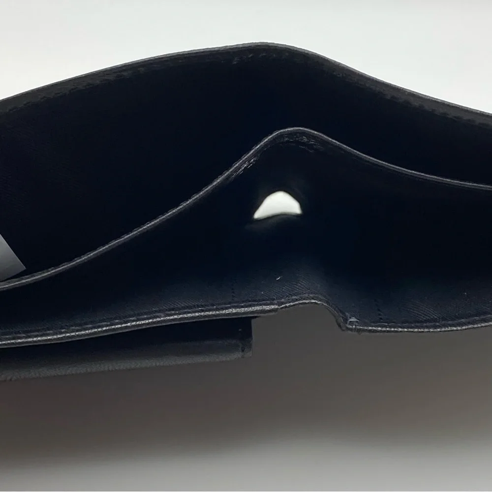 Dockers Men’s Black Leather Bifold Wallet With Removable Passcase Classic NWOT